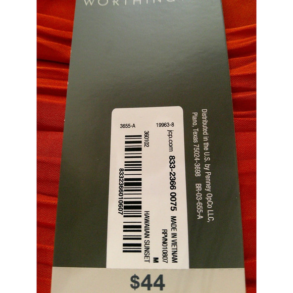 NWT Worthington Burnt Orange High Neck Sleeveless Blouse -Medium RTL $44 - Picture 11 of 13